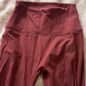 Set Active Maroon Sportsbody Workout Leggings